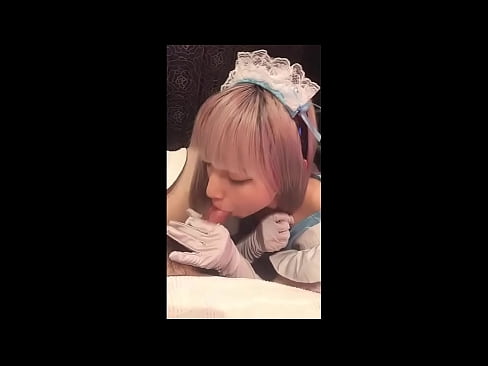 ❤️ Japanese Idol [mayuka], French maid costume, part 1, blowjob and jerk off with lotion super porn sa amin
