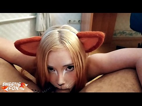 ❤️ Nilunok ni Kitsune ang titi at cum sa kanyang bibig super porn sa amin